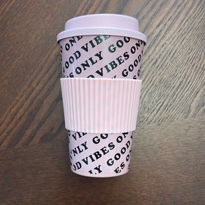 NWOT Zona Reusable Good Vibes Travel Mug